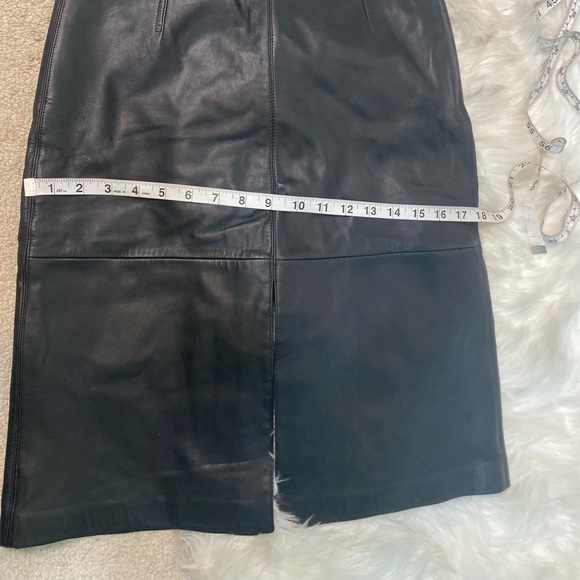 Cache Leather Pencil Skirt size 4 - Picture 6 of 8